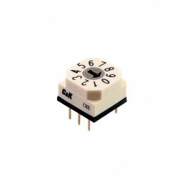 1 pcs : CRE10ROTM0C - SWITCH ROTARY DIP BCD 0.15A 42V