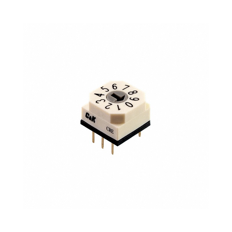1 pcs : CRE10ROTM0C - SWITCH ROTARY DIP BCD 0.15A 42V