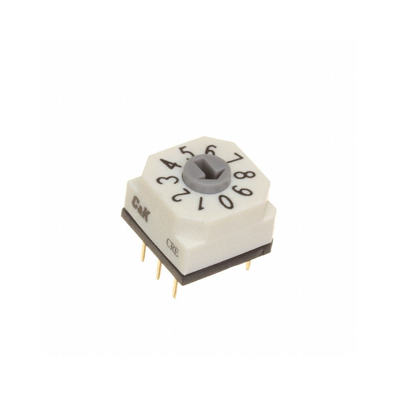 1 pcs : CRE10ROTP0C - SWITCH ROTARY DIP BCD 0.15A 42V