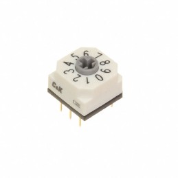 1 pcs : CRE10ROTP1C - SWITCH ROTARY DIP BCD 0.15A 42V