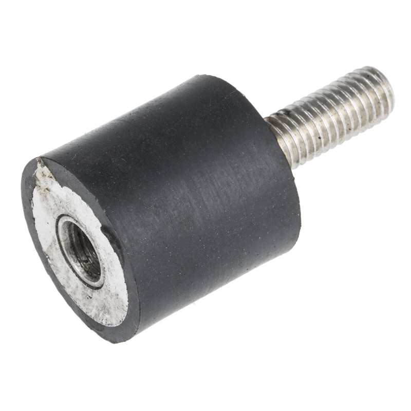 1 Bag of 2 - RS PRO M8 Anti Vibration Mount, Male to Female Bobbin with 37.62kg Compression Load