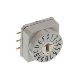1 pcs : CRE16RRDM0S - SWITCH ROTARY DIP HEX 0.15A 42V