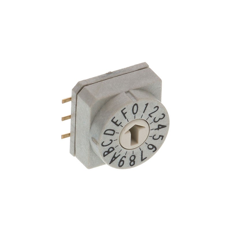 1 pcs : CRE16RRDM0S - SWITCH ROTARY DIP HEX 0.15A 42V