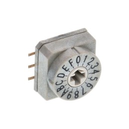 1 pcs : CRE16RRDM1S - SWITCH ROTARY DIP HEX 0.15A 42V