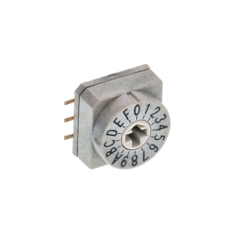 1 pcs : CRE16RRDM1S - SWITCH ROTARY DIP HEX 0.15A 42V