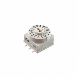 1 pcs : CRE16RRDP0S - SWITCH ROTARY DIP HEX 0.15A 42V