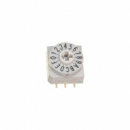1 pcs : CRE16RRDP1S - SWITCH ROTARY DIP HEX 0.15A 42V
