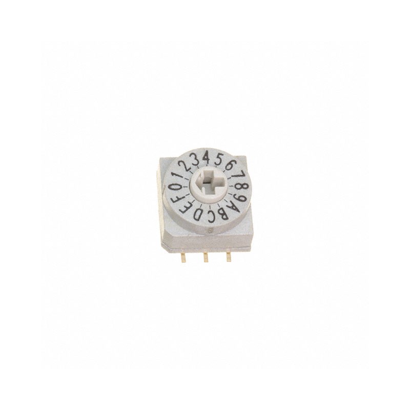 1 pcs : CRE16RRDP1S - SWITCH ROTARY DIP HEX 0.15A 42V
