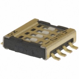 1 pcs : CVS-04TB - SWITCH SLIDE DIP SPST 0.1A 6V