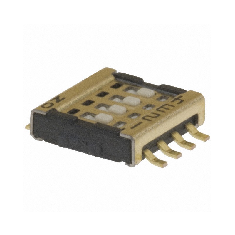 1 pcs : CVS-04TB - SWITCH SLIDE DIP SPST 0.1A 6V
