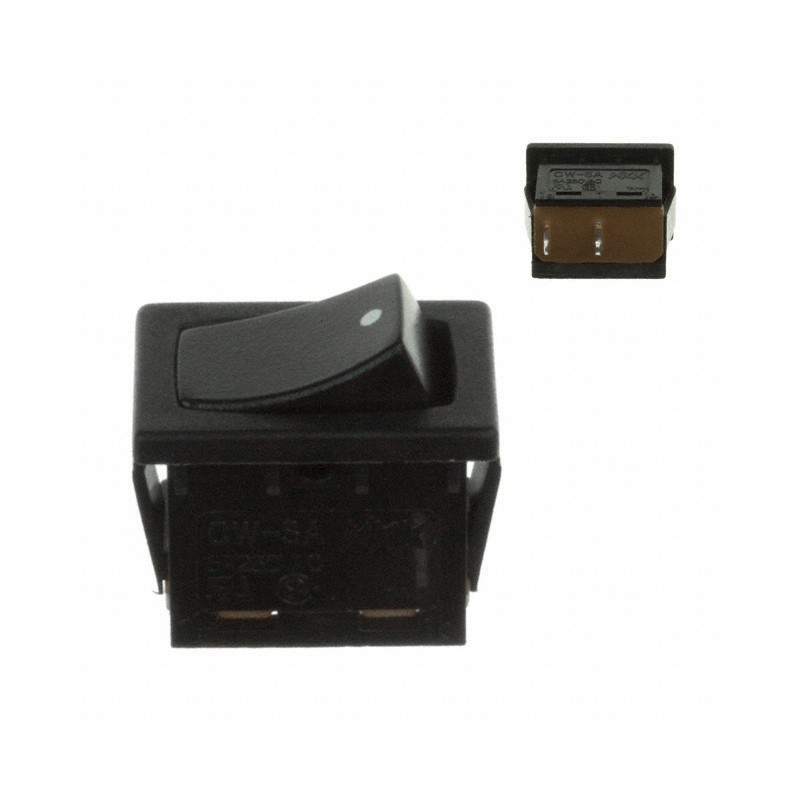 1 pcs : CWSA11AAN3S - SWITCH ROCKER SPST 6A 250V
