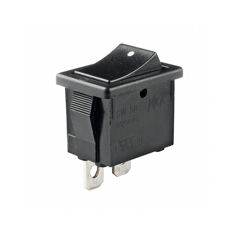 1 pcs : CWSB11AA3F - SWITCH ROCKER SPST 6A 250V