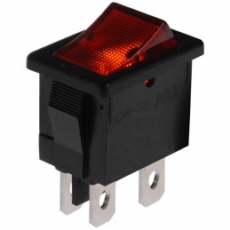 1 pcs : CWSB21CACF - SWITCH ROCKER DPST 9A 125V