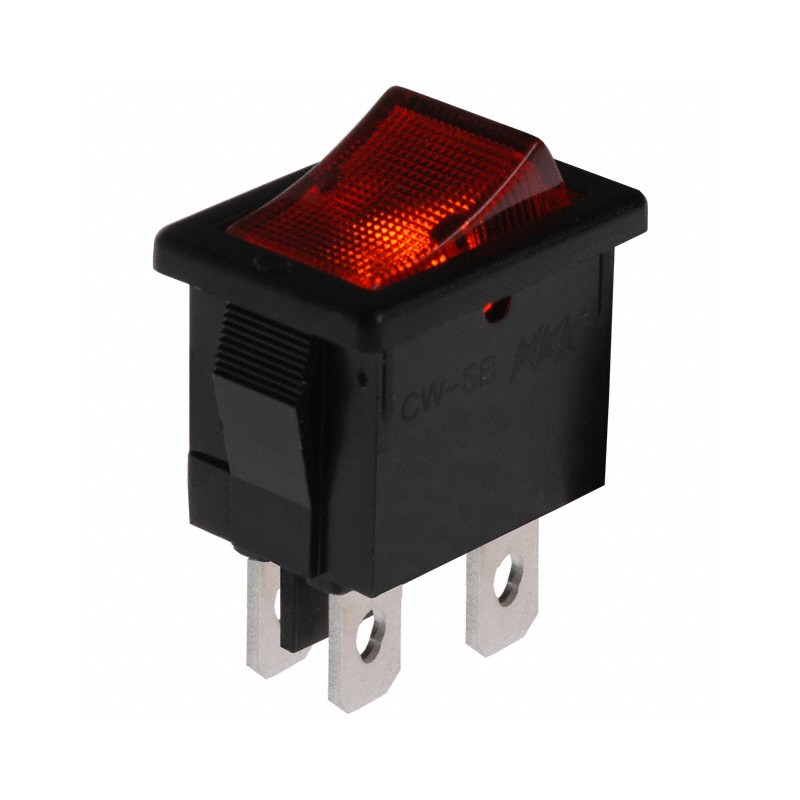 1 pcs : CWSB21CACF - SWITCH ROCKER DPST 9A 125V