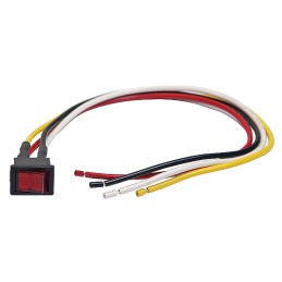 1 pcs : CWSB21CACF-WL - SWITCH ROCKER DPST 9A 125V