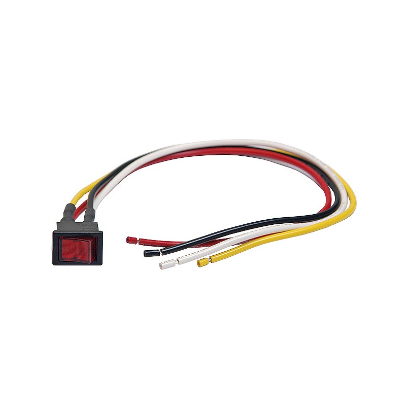 1 pcs : CWSB21CACF-WL - SWITCH ROCKER DPST 9A 125V