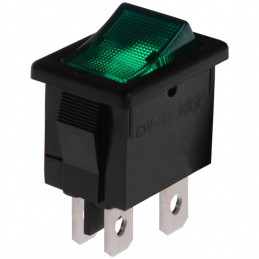 1 pcs : CWSB21FAFF - SWITCH ROCKER DPST 9A 125V