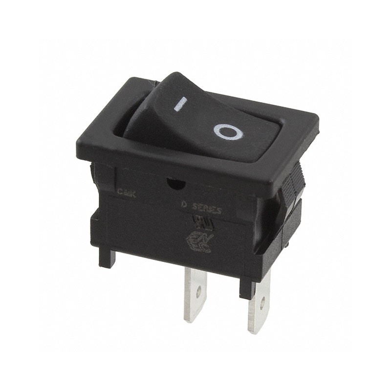 1 pcs : D102J12S215HQA - SWITCH ROCKER SPST 4A 125V