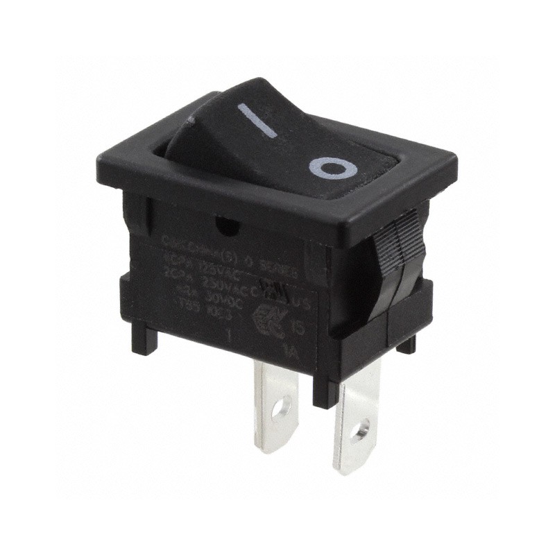 1 pcs : D102J12S217PQA - SWITCH ROCKER SPST 4A 125V