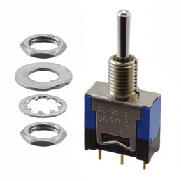 1 pcs : D22013P - SWITCH TOGGLE SPDT 0.4VA 48V