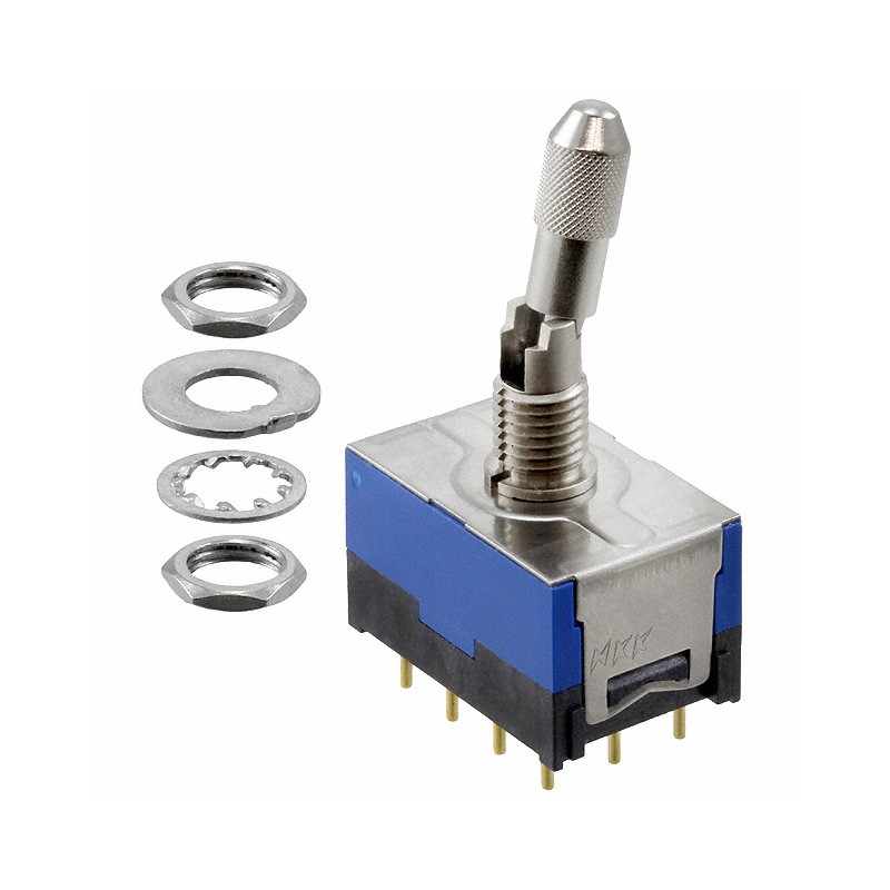 1 pcs : D22042LP - SWITCH TOGGLE 4PDT 0.4VA 48V