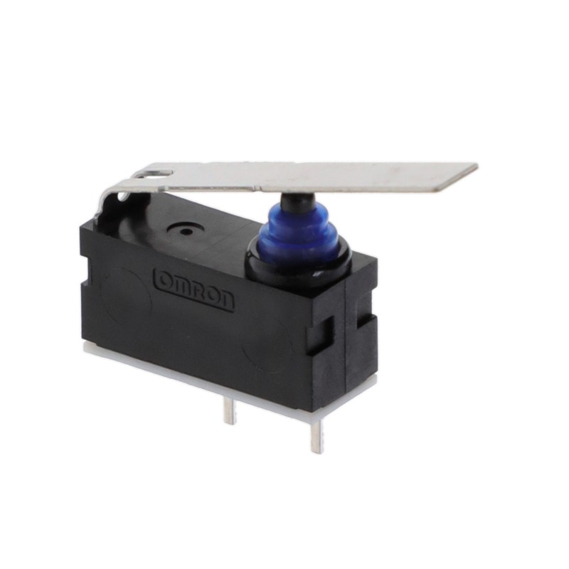 1 pcs : D2AW-A053D R - SWITCH SNAP ACT SPST-NO 0.1A 12V