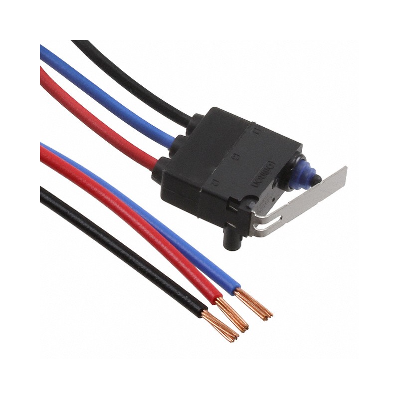 1 pcs : D2HW-BR261M - SWITCH SNAP ACT SPDT 0.1A 125V