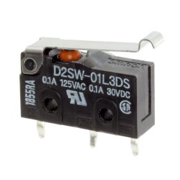 1 pcs : D2SW-01L3DS - SWITCH SNAP ACT SPDT 0.1A 125V
