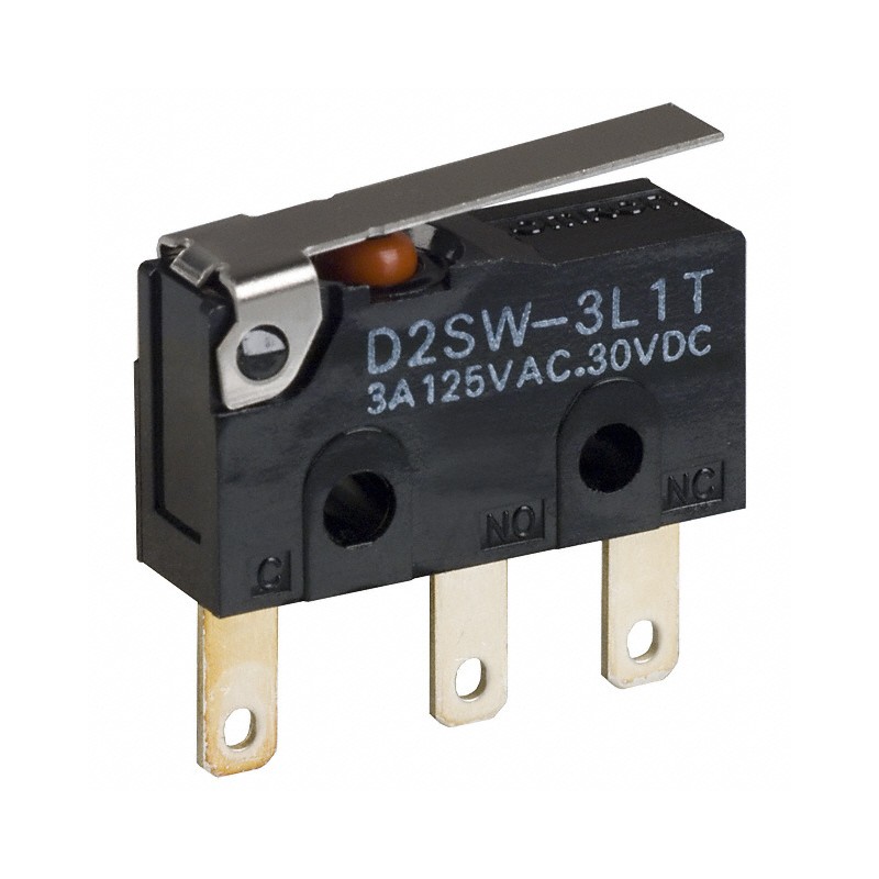 1 pcs : D2SW-3L1TS - SWITCH SNAP ACTION SPDT 3A 125V