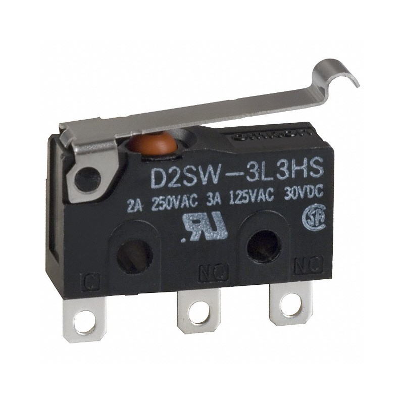 1 pcs : D2SW-3L3DS - SWITCH SNAP ACTION SPDT 3A 125V