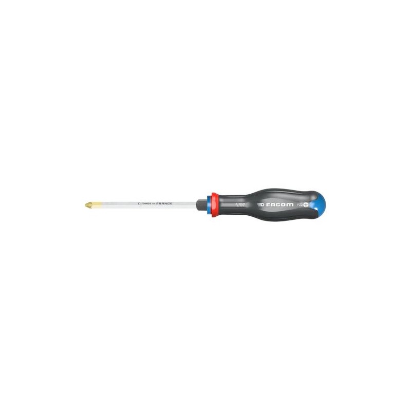 1 pcs - Facom Pozidriv Screwdriver, PZ1 Tip, 100 mm Blade, 209 mm Overall