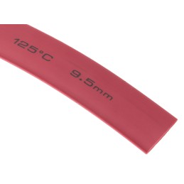 1 Reel of 6 M - RS PRO Heat Shrink Tubing, Red 9.5mm Sleeve Dia. x 6m Length 2:1 Ratio