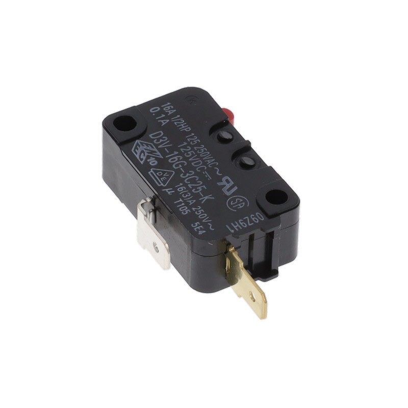 1 pcs : D3V-16G-3C25-K - SWITCH SNAP ACT SPST-NO 16A 250V