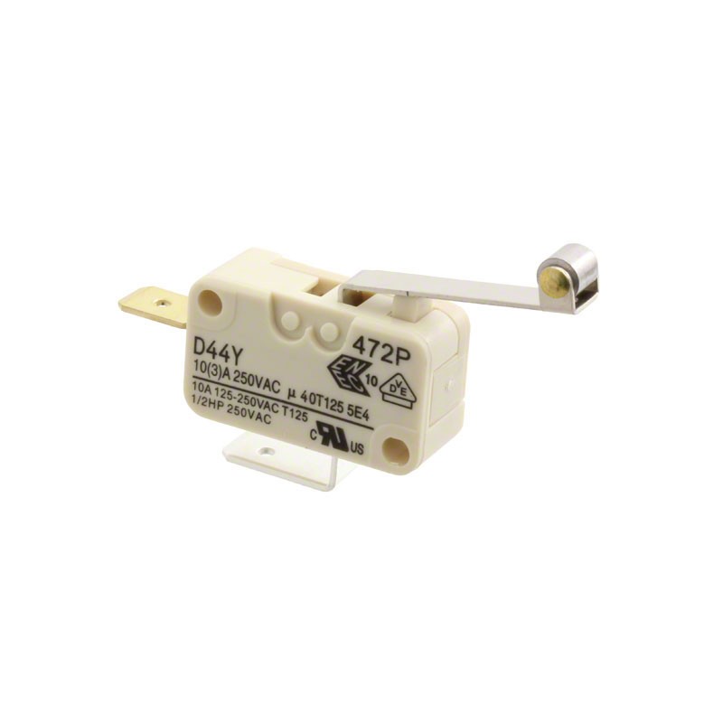 1 pcs : D44EV1TD - SWITCH SNAP ACT SPST-NC 10A 125V