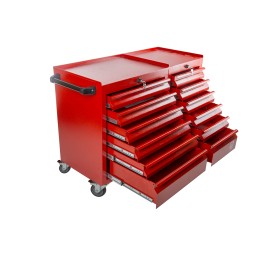 1 pcs - RS PRO 12 drawer Steel Wheeled Tool Chest, 870mm x 1085mm x 450mm