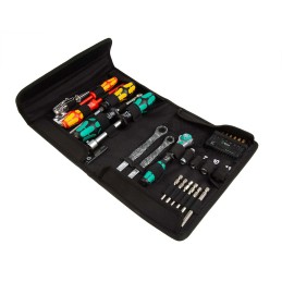 1 pcs - Wera 25 Piece Kraftform Kompakt SH 1 PlumbKit Tool Kit with Pouch, VDE Approved