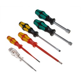 1 pcs - Wera 25 Piece Kraftform Kompakt SH 1 PlumbKit Tool Kit with Pouch, VDE Approved