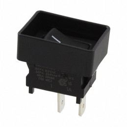 1 pcs : D502J12G215PQA - SWITCH ROCKER SPST 10A 125V