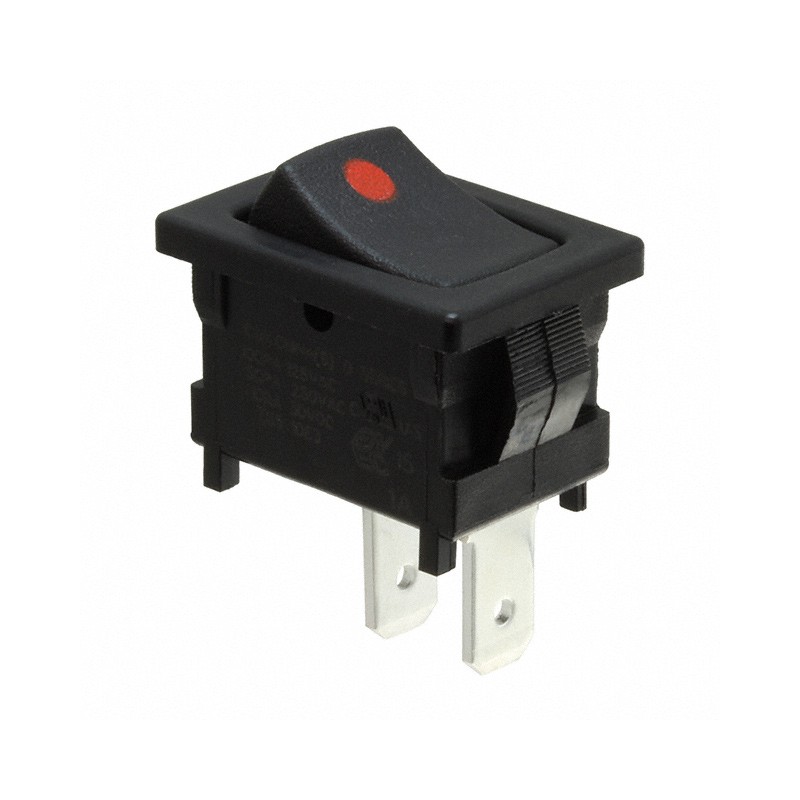 1 pcs : D502J12S215NQA - SWITCH ROCKER SPST 10A 125V