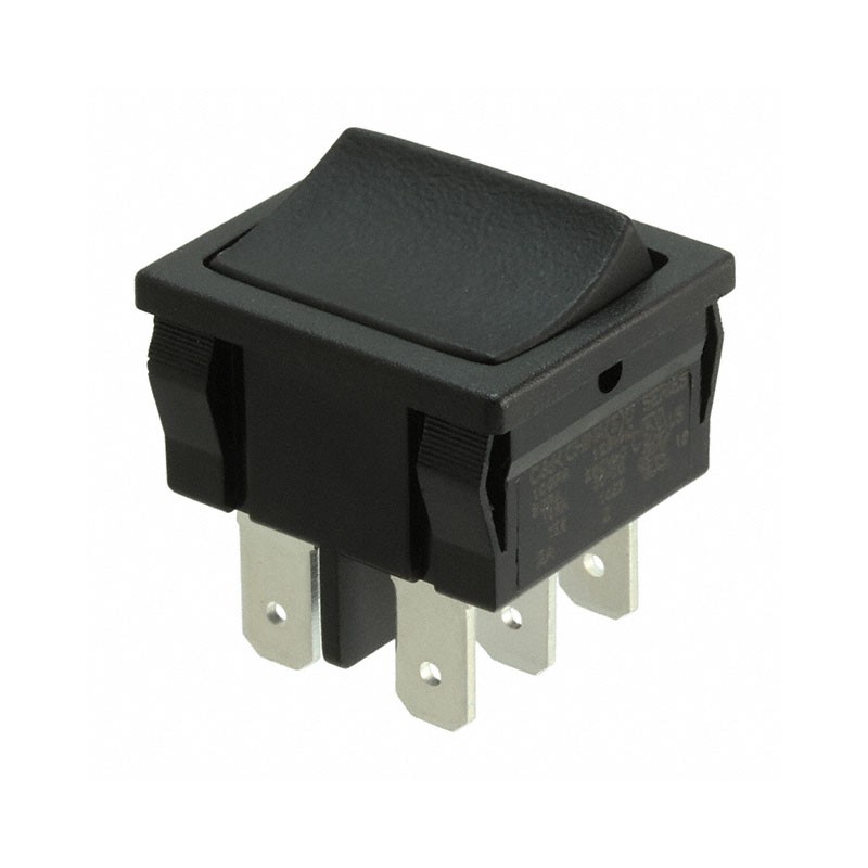 1 pcs : D608J12S205QA - SWITCH ROCKER DPDT 10A 125V