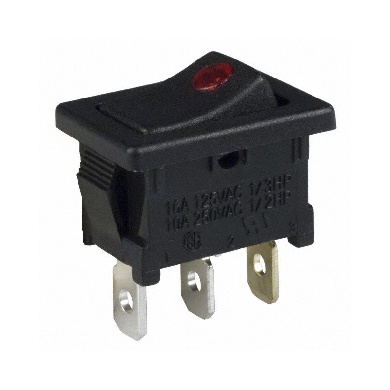 1 pcs : DA102J4RS215QF7 - SWITCH ROCKER SPST 16A 125V