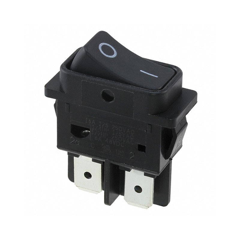 1 pcs : DF62J12S215PQA - SWITCH ROCKER DPST 16A 125V