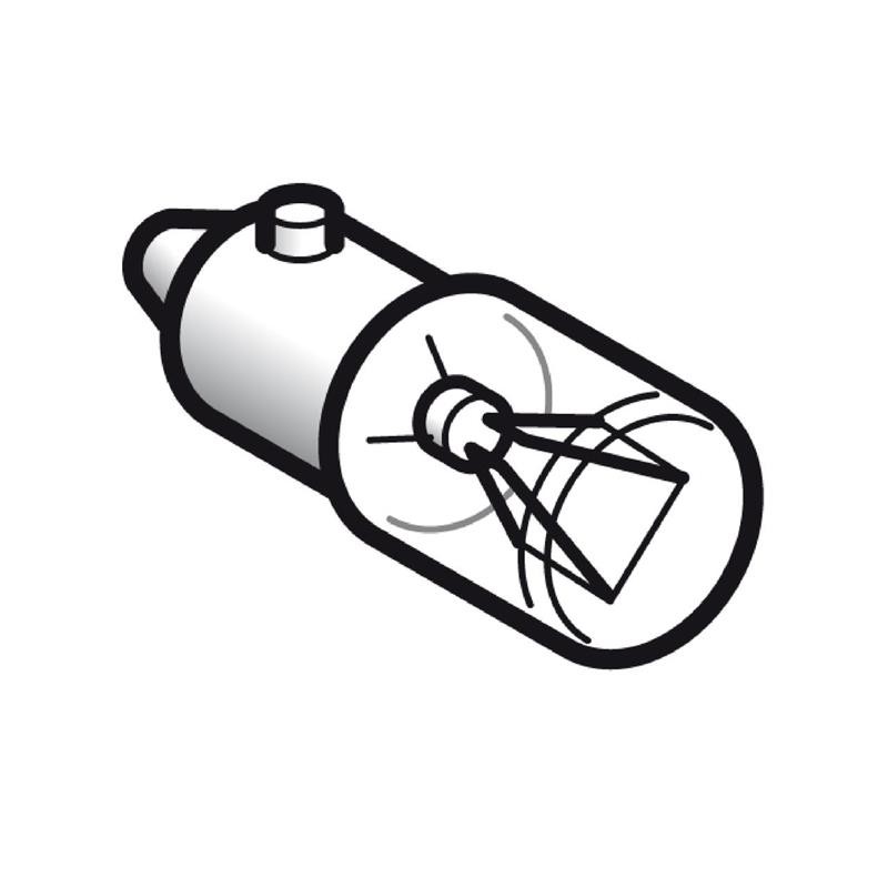 1 pcs : DL1CE012 - CLEAR INCANDESCENT BULB WITH BA9