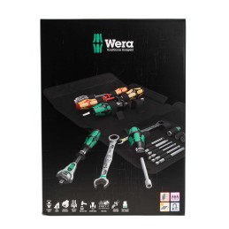 1 pcs - Wera 25 Piece Kraftform Kompakt SH 1 PlumbKit Tool Kit with Pouch, VDE Approved