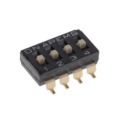 1 pcs : DM04 - SWITCH SLIDE DIP SPST 0.025A 24V