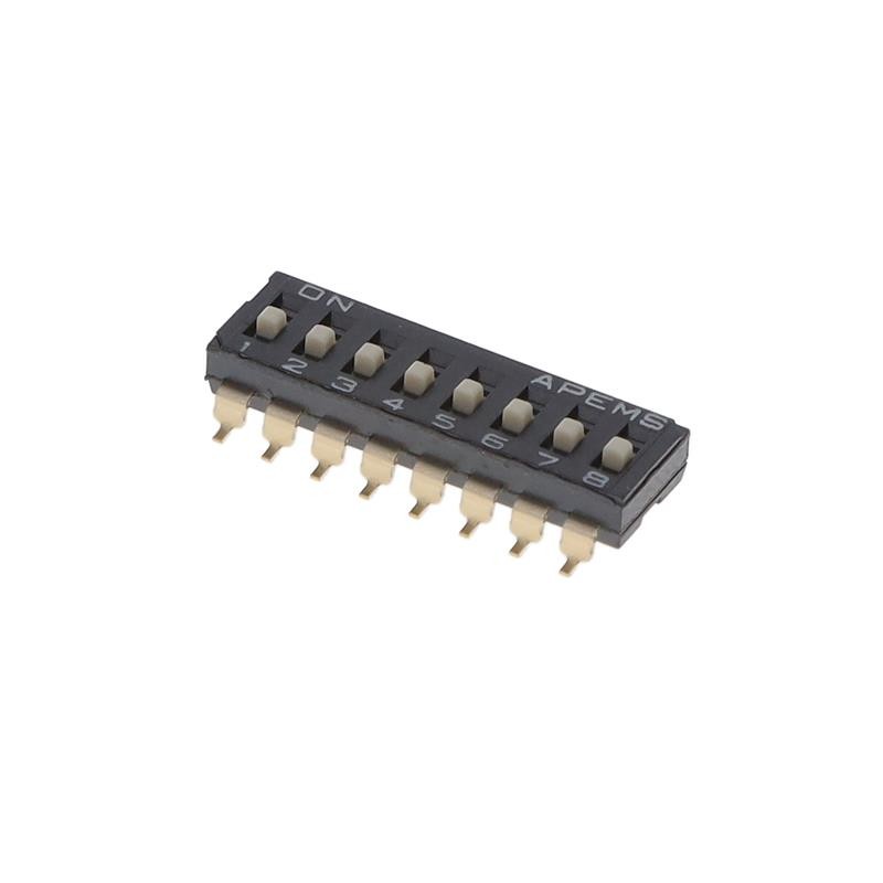1 pcs : DM08 - SWITCH SLIDE DIP SPST 0.025A 24V