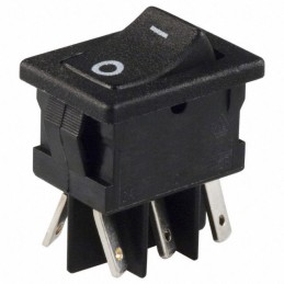 1 pcs : DM61J12S205HQ - SWITCH ROCKER DPDT 10A 125V