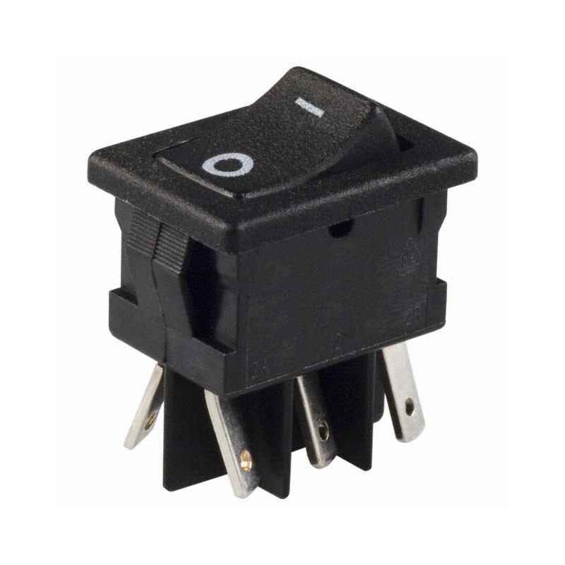 1 pcs : DM61J12S205HQ - SWITCH ROCKER DPDT 10A 125V
