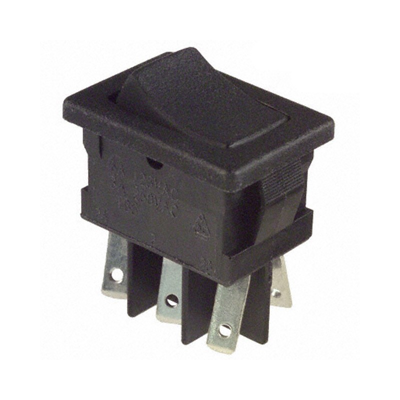 1 pcs : DM61-J1-2-S2-05-Q - SWITCH ROCKER DPDT 10A 125V