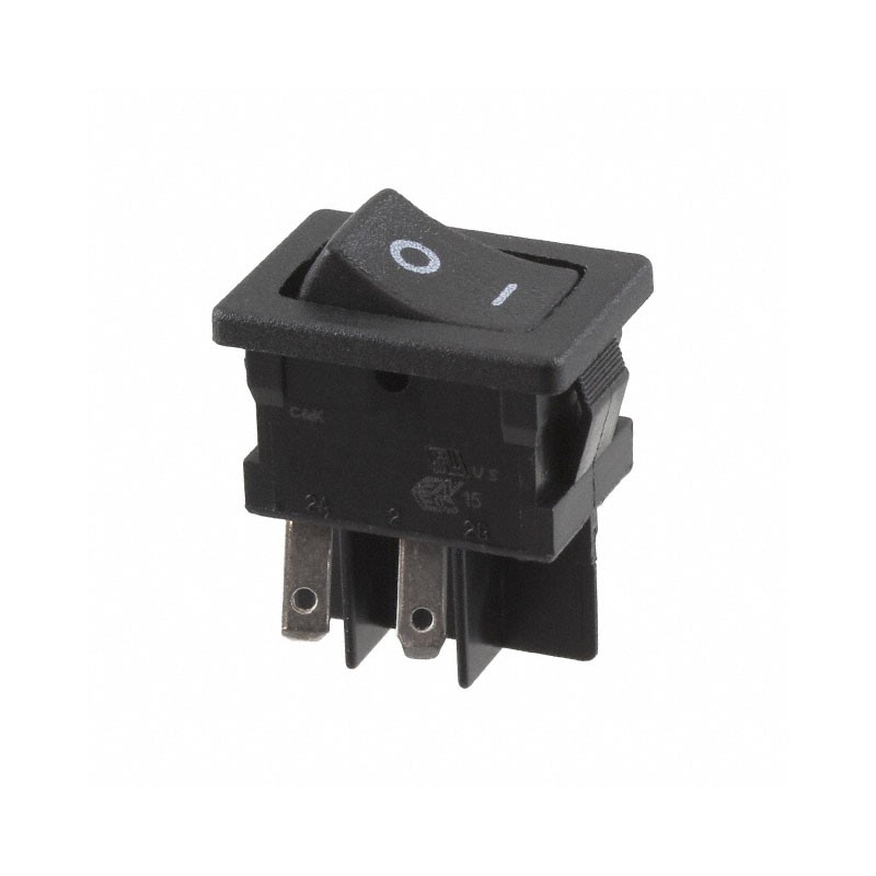 1 pcs : DM62J12S205HQ - SWITCH ROCKER DPST 10A 125V